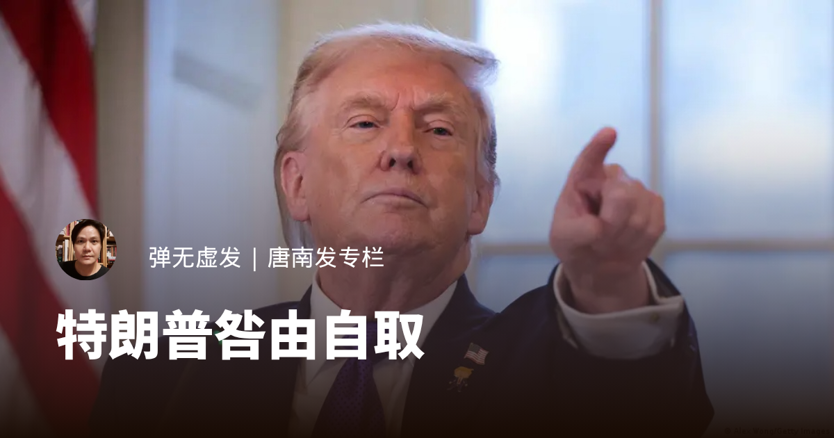 特朗普咎由自取