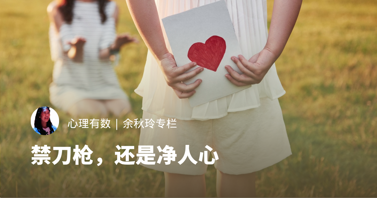 禁刀枪，还是净人心